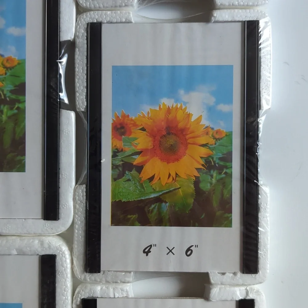 Frames 5 Plastic Magnetic 3 Qty 4” x 6” Photos 2 Qty 5” x 7” Photos New Sealed
